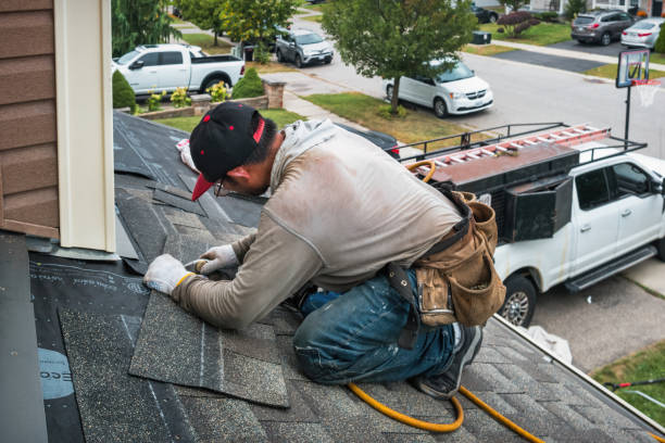 Professional Gutter Installation technician working in Shelbyville, KY